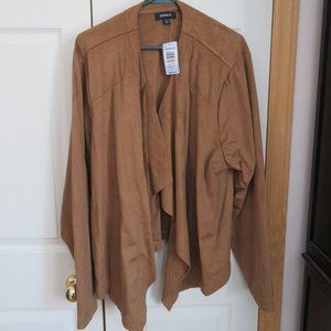 TORRID FAUX SUEDE FLYAWAY JACKET